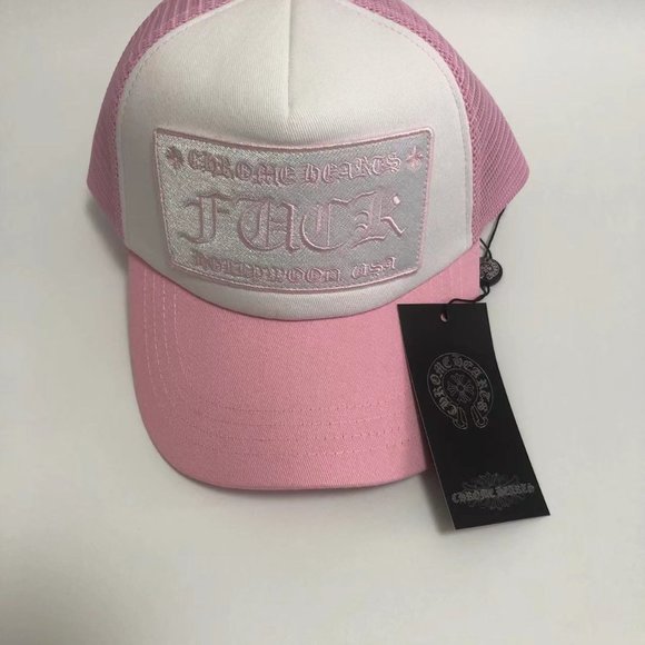 Chrome Hearts Travel Hat Sun Hat Embroidered Pink Logo main image 4
